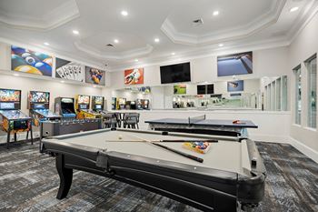 Play a game of pool in our game room at our apartments
